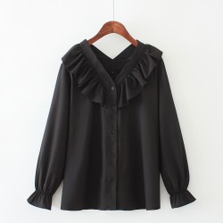 LM+ Frill Collar Blouse