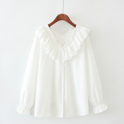 LM+ Frill Collar Blouse