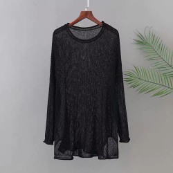 LM+ Sheer Knit Pullover