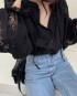 Sheer lace blouse