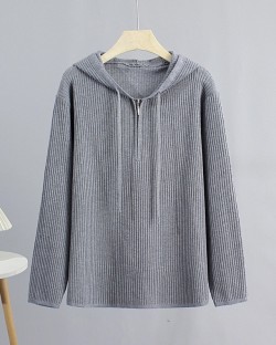 LM+ Zipper detail hoodie pullover