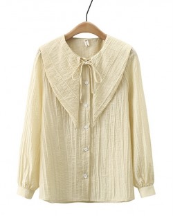 LM+ Tiestring button blouse
