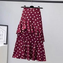 LM+ Polka dot skirt with slit