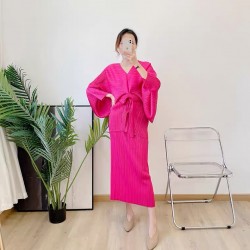 [PREMIUM] Pleated  blouse and skirt set