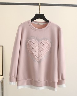 LM+ Heart motif pullover
