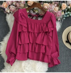 Tiered ruffle blouse