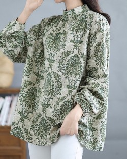 LM+ Floral motif blouse