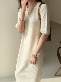 Long knit dress