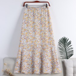 Floral motif skirt