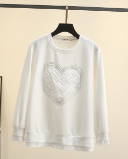 LM+ Heart motif pullover