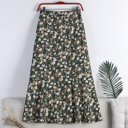 Floral motif skirt