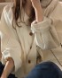 Oversized button blouse