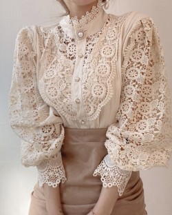 Victorian lace blouse