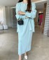 Knit Cardigan with Inner Dress